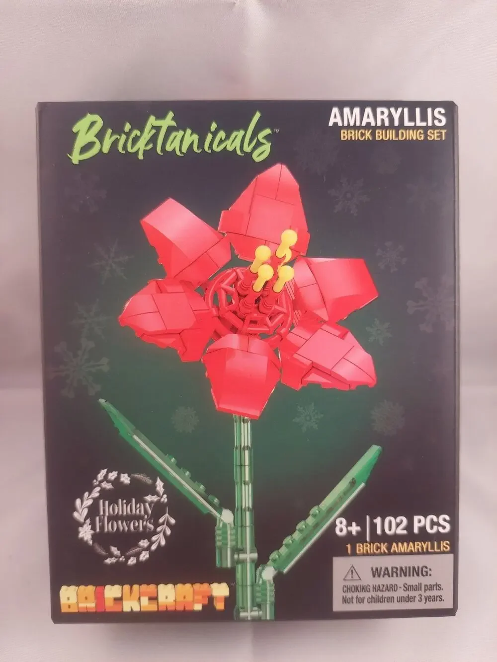 Brickcraft Bricktanicals Holiday Flowers Amaryllis Brick Building Set 102pcs New